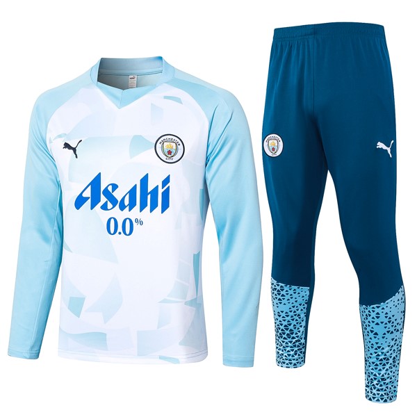 Felpa Manchester City 2024-2025 Bianco Blu